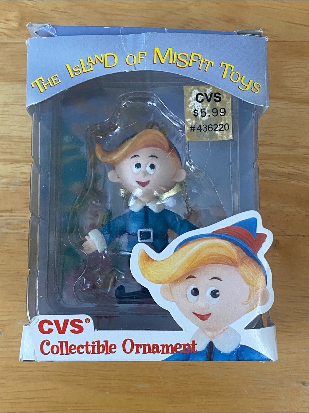 Vintage 1999 Rudolph Island of Misfit Toys Ornament Hermie Elf Enesco CVS